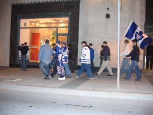 Downtown Toronto after Leafs won the Quarter Finals 60.JPG